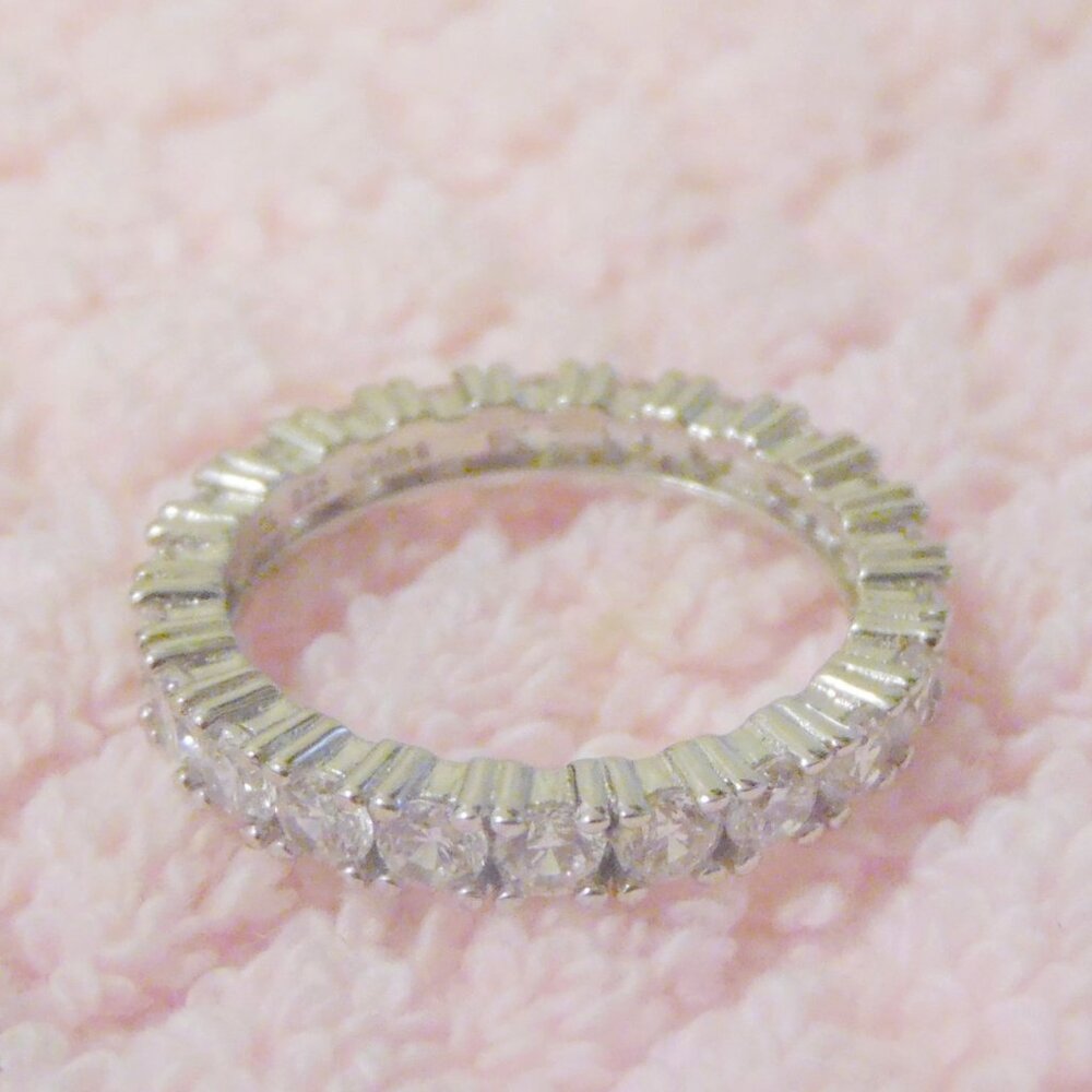 Radiance by Absolute Simulated Diamond Eternity Band Ring Size 8